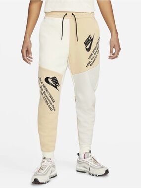 Nike Sportswear® Tech Fleece GFX Standard Fit Joggers in Coconut Milk